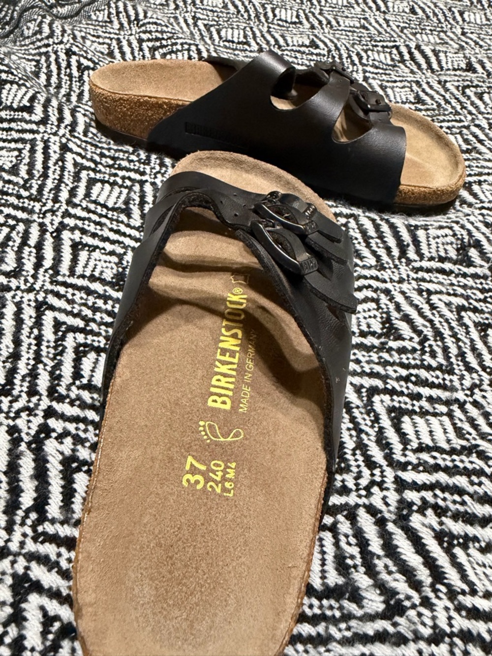 Birkenstock Black Triple-Strap Madrid-Style Sandals - Picture 4 of 7